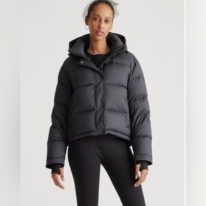 NWOT Quince Women's Black Puffer Jacket responsible down winter coat sz XL